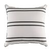 Business & Pleasure Co The Euro Throw Pillow - Malibu Black Stripe Online