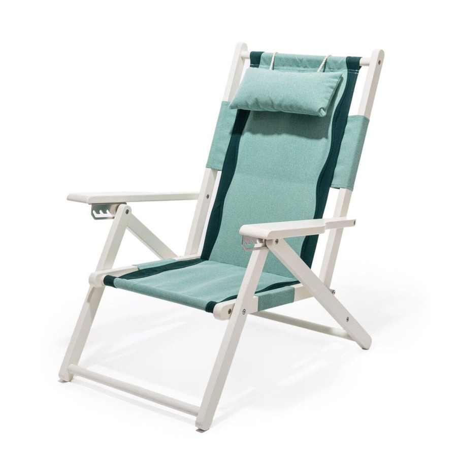 Business & Pleasure Co The Tommy Chair - White - Rivie Green New