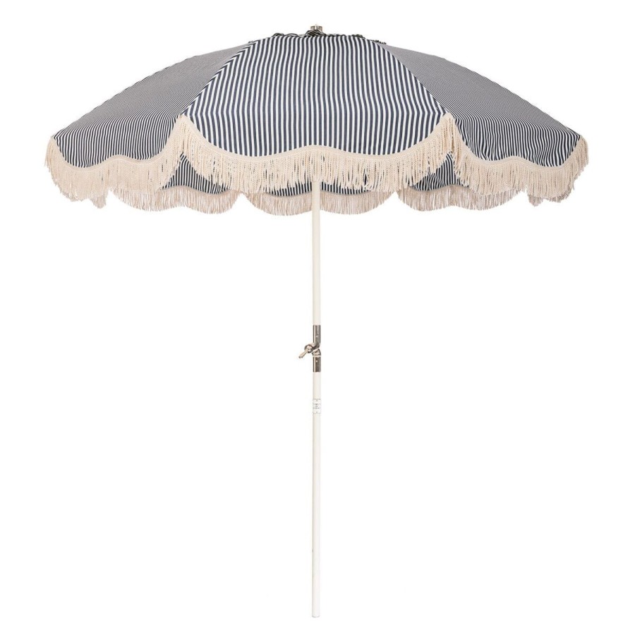 Business & Pleasure Co The Club Umbrella - Lauren'S Navy Stripe New