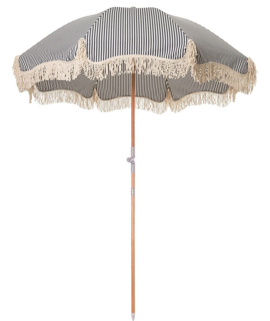 Business & Pleasure Co The Premium Beach Umbrella - Lauren'S Navy Stripe Best