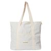 Business & Pleasure Co The Beach Bag - Lauren'S Sage Stripe Best