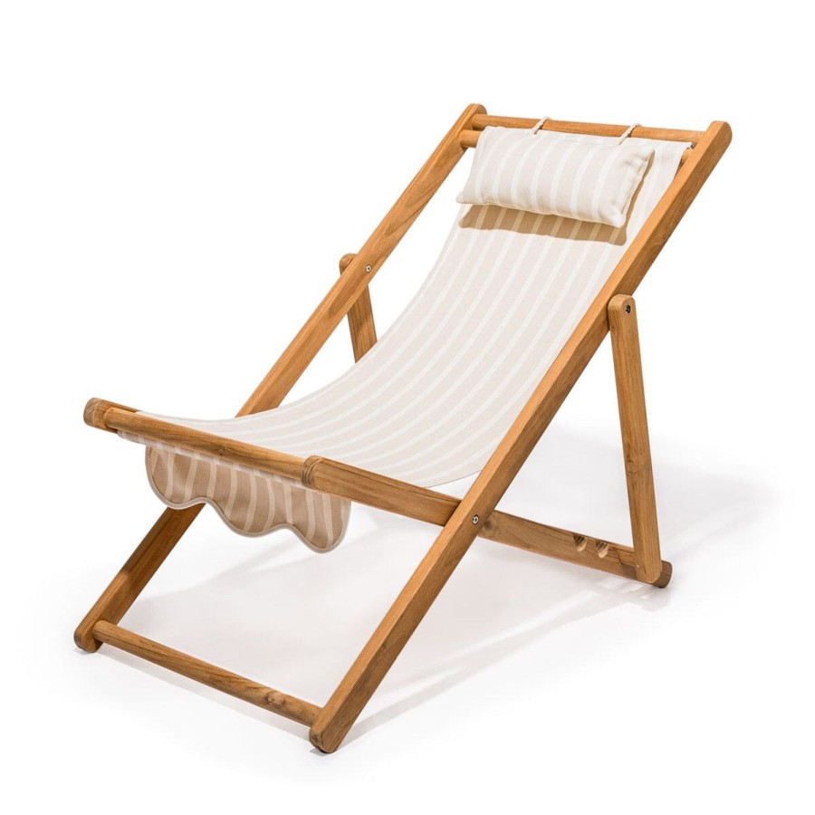 Business & Pleasure Co The Sling Chair - Monaco Natural Stripe Online