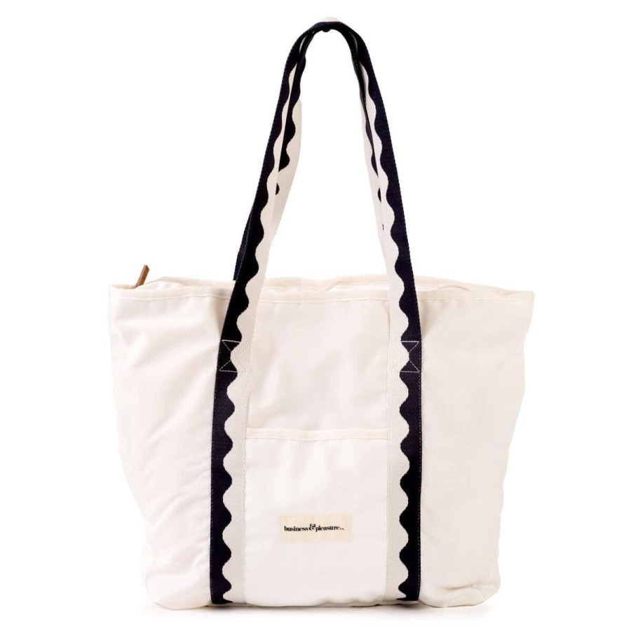 Business & Pleasure Co The Beach Bag - Rivie White Clearance