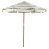 Business & Pleasure Co The Market Umbrella - Malibu Black Stripe Clearance