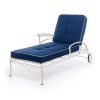 Business & Pleasure Co The Al Fresco Sun Lounger Cushion - Boathouse Navy Clearance