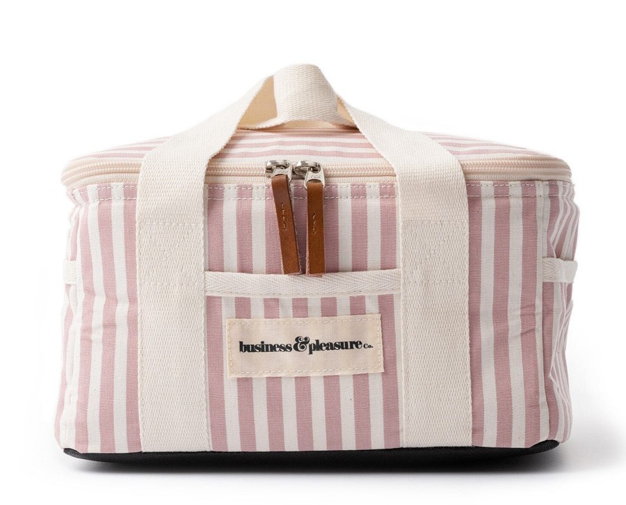 Business & Pleasure Co The Mini Cooler Bag - Lauren'S Pink Stripe Clearance