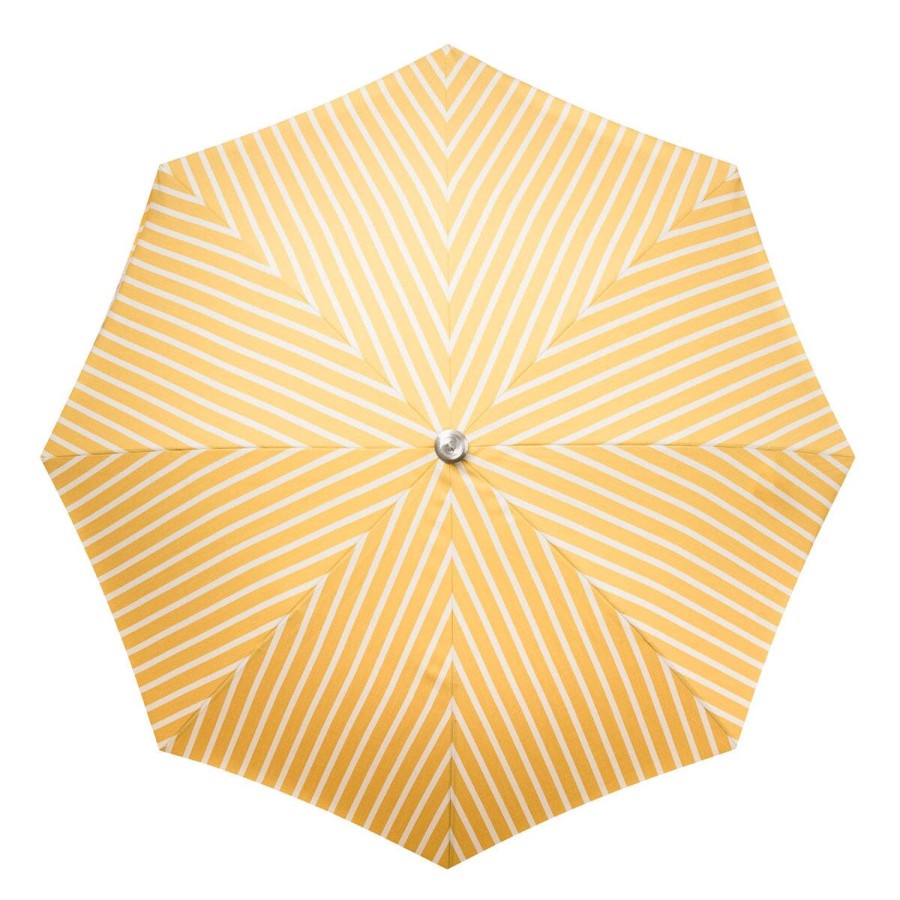 Business & Pleasure Co The Premium Beach Umbrella - Monaco Mimosa Stripe New