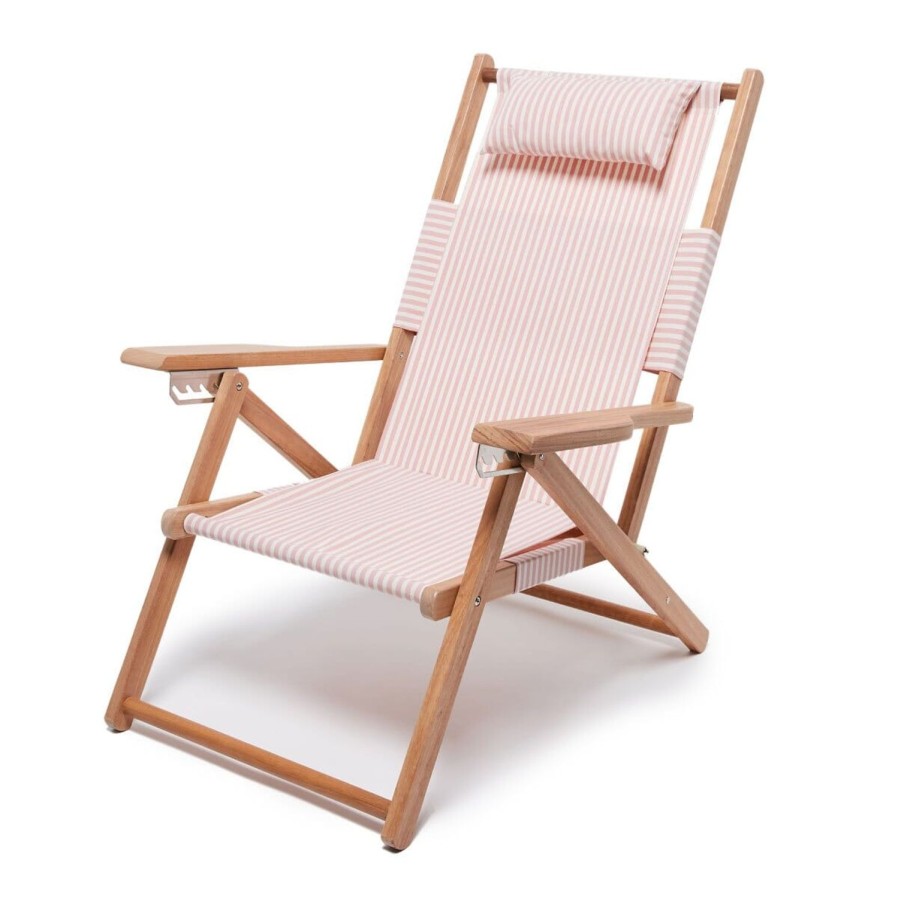 Business & Pleasure Co The Tommy Chair - Lauren'S Pink Stripe Best