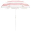 Business & Pleasure Co The Family Beach Umbrella - Pink Capri Stripe Wholesale