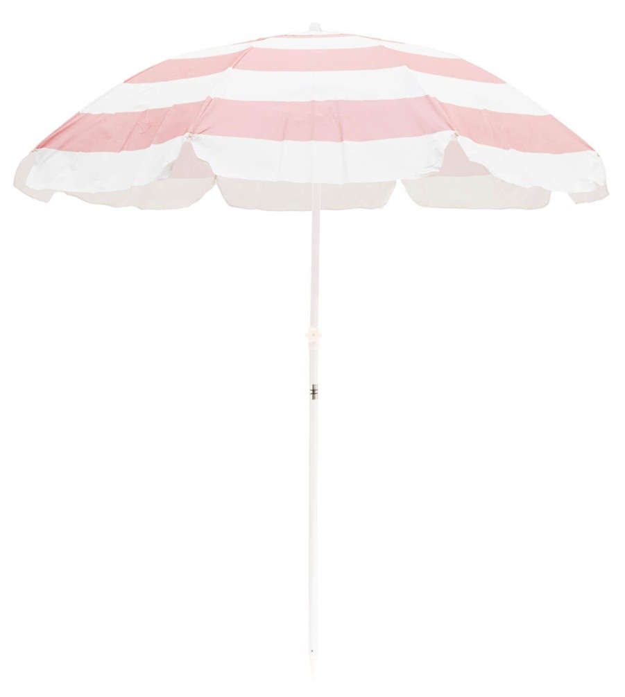 Business & Pleasure Co The Family Beach Umbrella - Pink Capri Stripe Wholesale