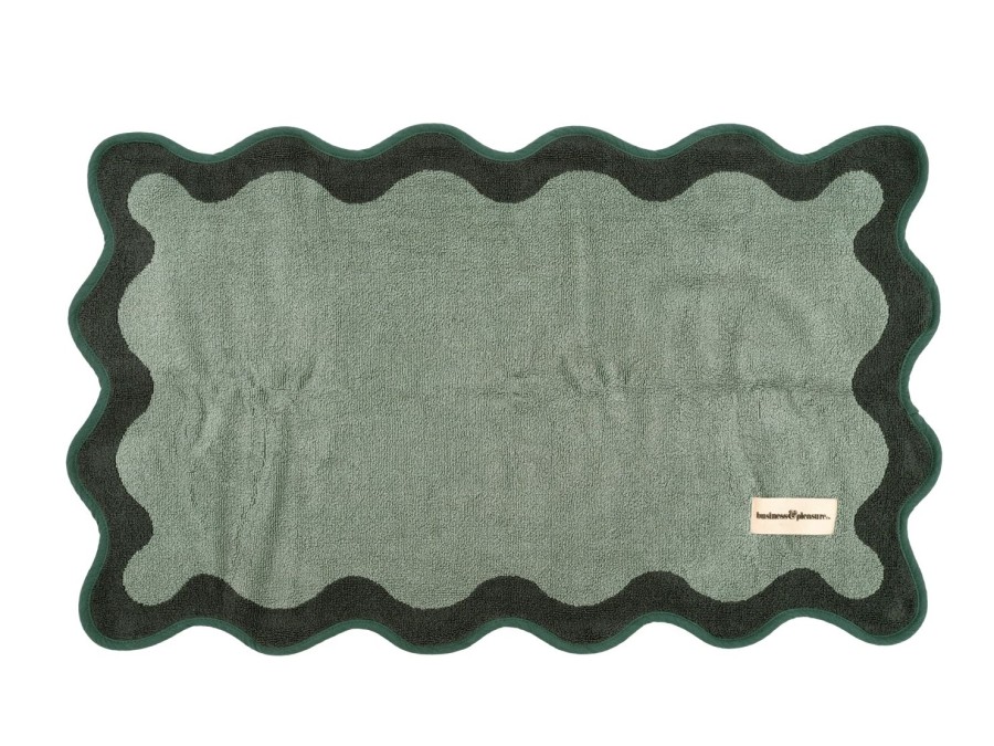 Business & Pleasure Co The Bath Mat - Rivie Green Best