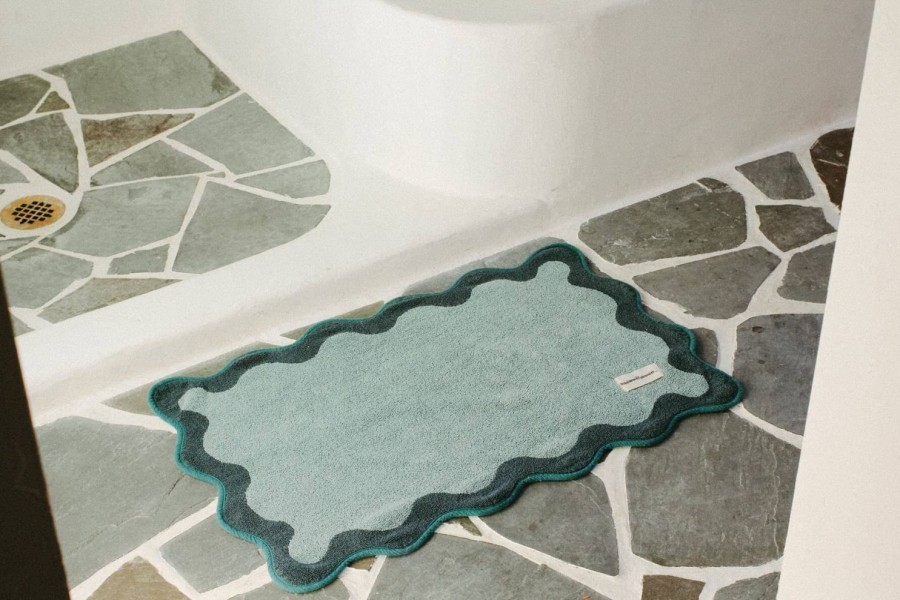 Business & Pleasure Co The Bath Mat - Rivie Green Best