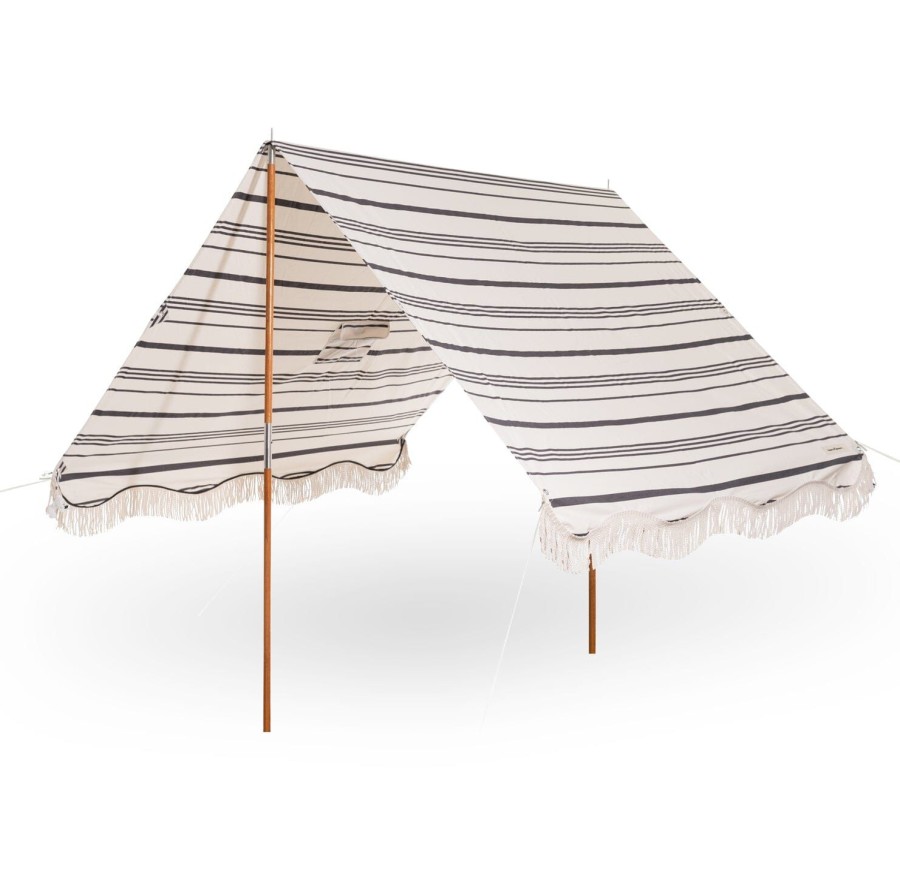 Business & Pleasure Co The Premium Beach Tent - Vintage Black Stripe Best