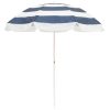 Business & Pleasure Co The Family Beach Umbrella - Navy Capri Stripe Online