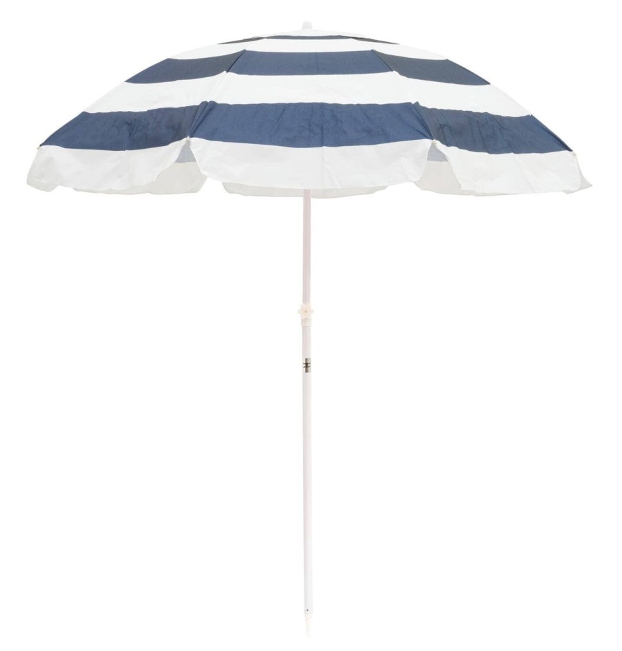 Business & Pleasure Co The Family Beach Umbrella - Navy Capri Stripe Online