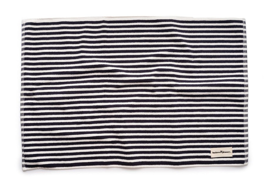 Business & Pleasure Co The Bath Mat - Lauren'S Navy Stripe Online