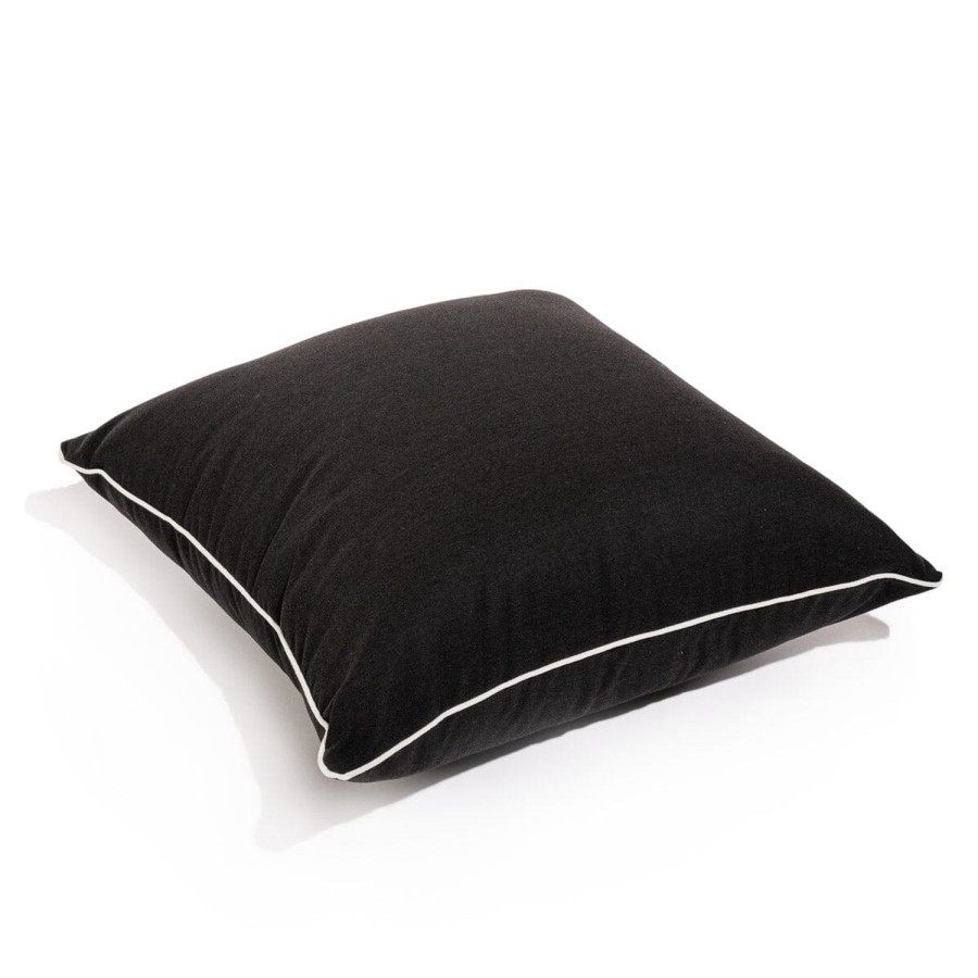 Business & Pleasure Co The Euro Throw Pillow - Rivie Black Online