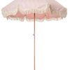 Business & Pleasure Co The Premium Beach Umbrella - Lauren'S Pink Stripe Hot