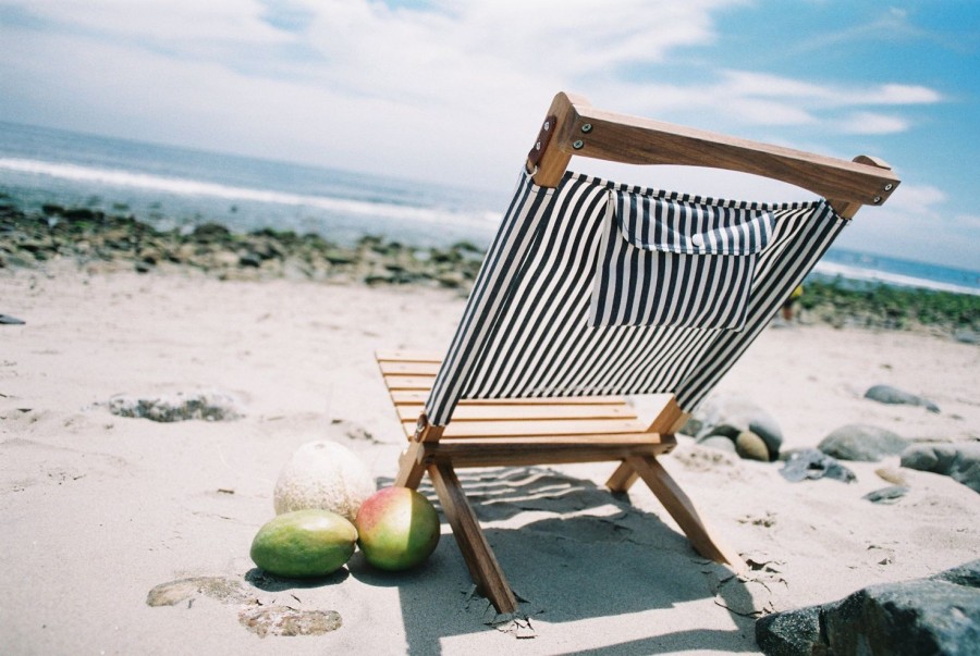 Business & Pleasure Co The 2-Piece Chair - Lauren'S Navy Stripe Hot