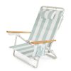 Business & Pleasure Co The Holiday Tommy Chair - Sage Capri Stripe Online