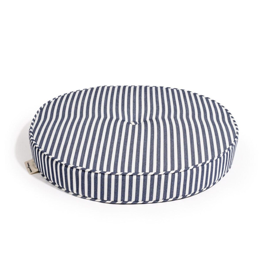 Business & Pleasure Co The Circular Pillow - Laurens Navy Stripe New