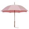 Business & Pleasure Co The Rain Umbrella - Lauren'S Pink Stripe Hot