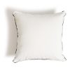 Business & Pleasure Co The Euro Throw Pillow - Rivie White Clearance