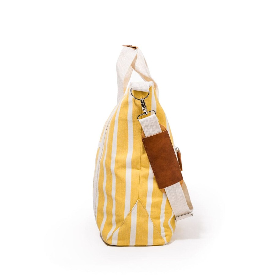 Business & Pleasure Co The Cooler Tote Bag - Monaco Mimosa Stripe Online