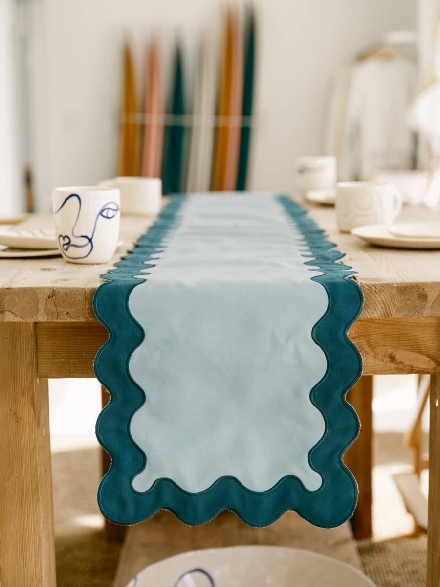 Business & Pleasure Co The Table Runner - Rivie Green Hot