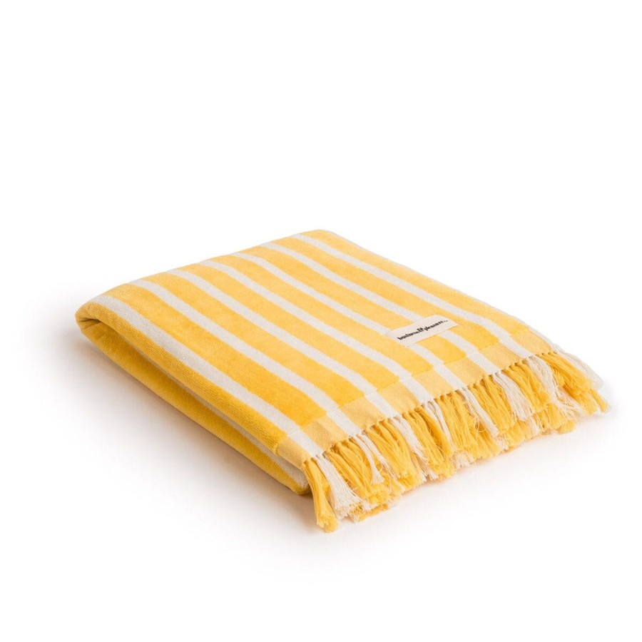 Business & Pleasure Co The Beach Towel - Monaco Mimosa Stripe Wholesale