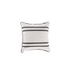 Business & Pleasure Co The Small Square Throw Pillow - Malibu Black Stripe Clearance