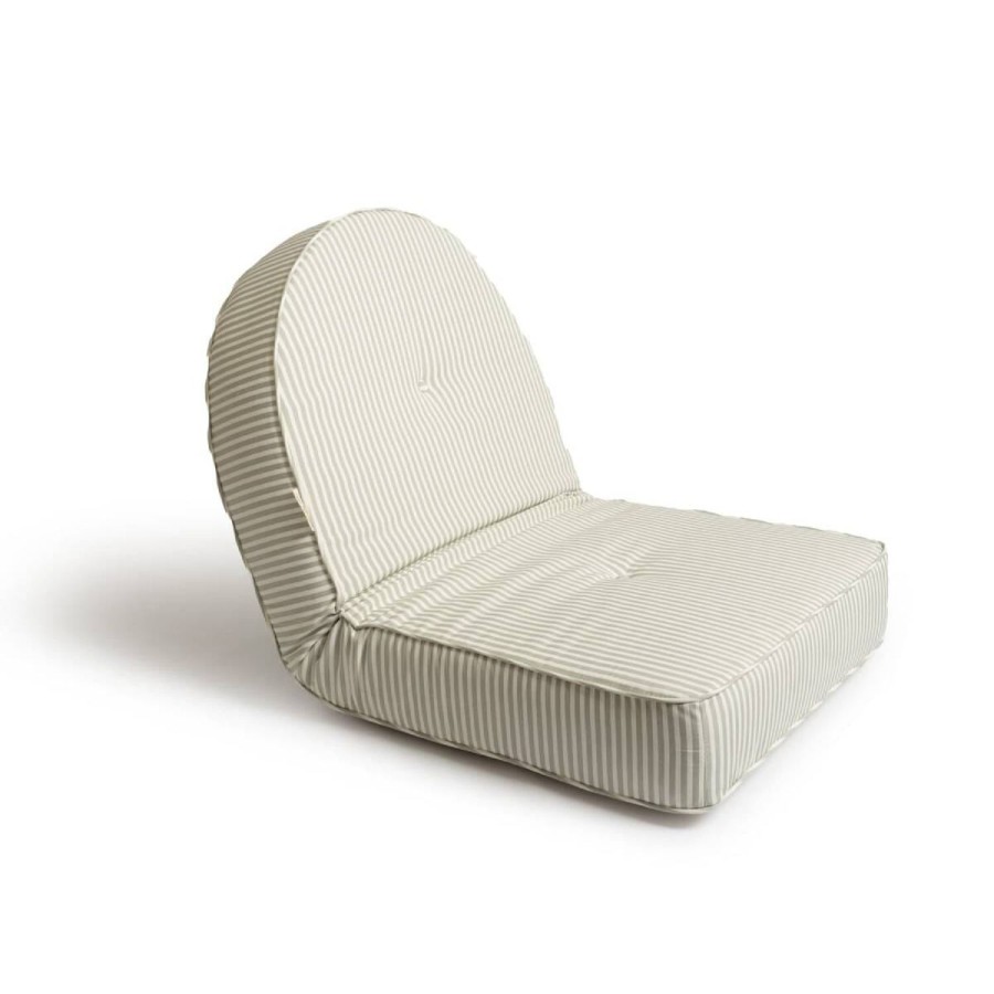 Business & Pleasure Co The Reclining Pillow Lounger - Lauren'S Sage Stripe Hot