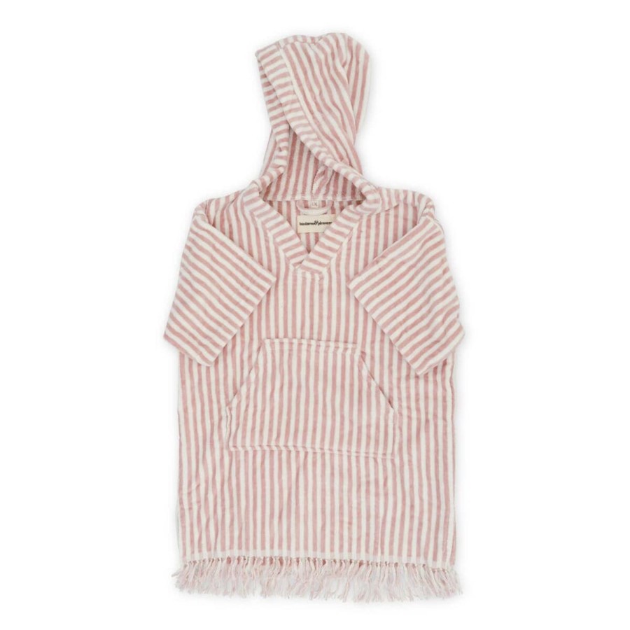 Business & Pleasure Co The Mini Poncho - Lauren'S Pink Stripe New