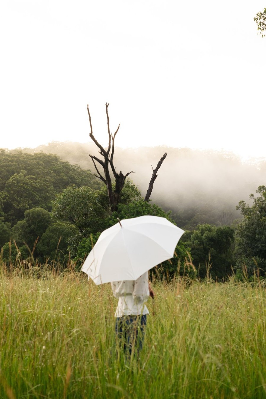 Business & Pleasure Co The Rain Umbrella - Antique White Wholesale