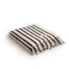 Business & Pleasure Co The Beach Towel - Monaco Black Stripe Hot