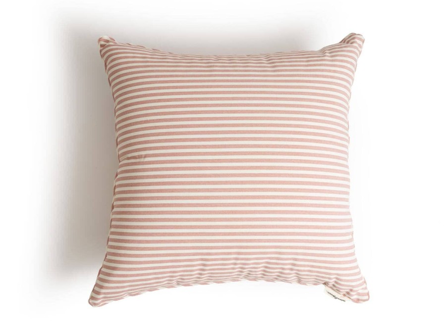 Business & Pleasure Co The Euro Throw Pillow - Lauren'S Pink Stripe Wholesale