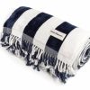 Business & Pleasure Co The Holiday Beach Blanket - Navy Capri Stripe Best