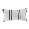 Business & Pleasure Co The Rectangle Throw Pillow - Malibu Black Stripe Online