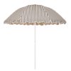 Business & Pleasure Co The Patio Umbrella - Monaco Black Stripe Hot