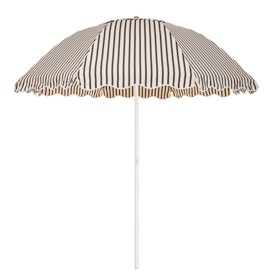 Business & Pleasure Co The Patio Umbrella - Monaco Black Stripe Hot