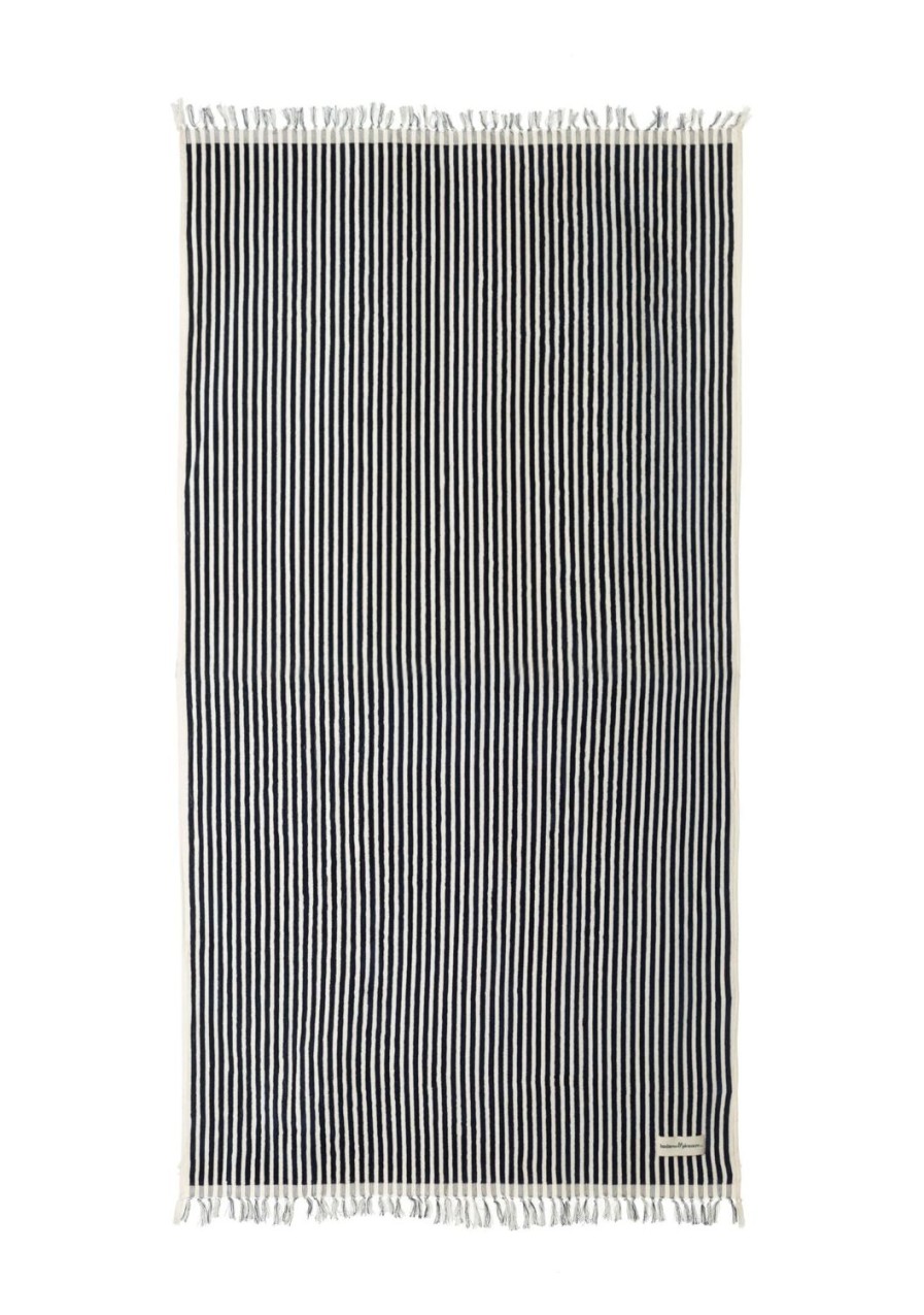 Business & Pleasure Co The Beach Towel - Lauren'S Navy Stripe Clearance