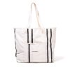 Business & Pleasure Co The Beach Bag - Malibu Black Stripe Best