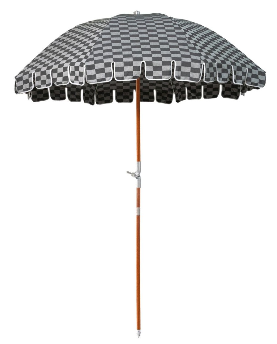 Business & Pleasure Co The Premium Beach Umbrella - Vintage Green Check Online