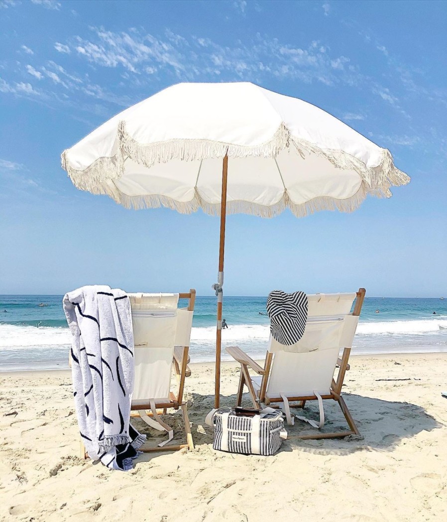 Business & Pleasure Co The Premium Beach Umbrella - Antique White Clearance