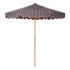 Business & Pleasure Co The Market Umbrella - Monaco Navy And Pink Stripe Wholesale