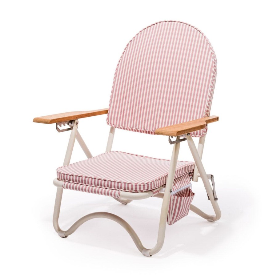 Business & Pleasure Co The Pam Chair - Laurens Pink Stripe Wholesale