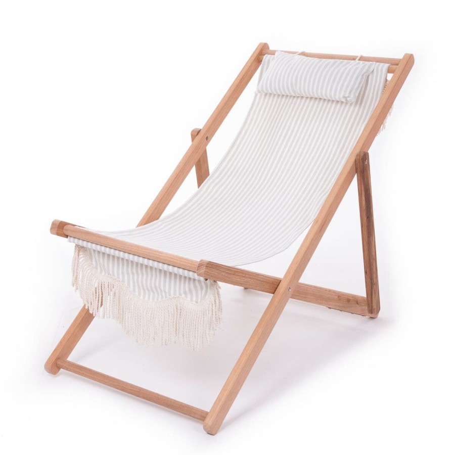 Business & Pleasure Co The Sling Chair - Lauren'S Sage Stripe Clearance