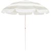 Business & Pleasure Co The Family Beach Umbrella - Sage Capri Stripe Best