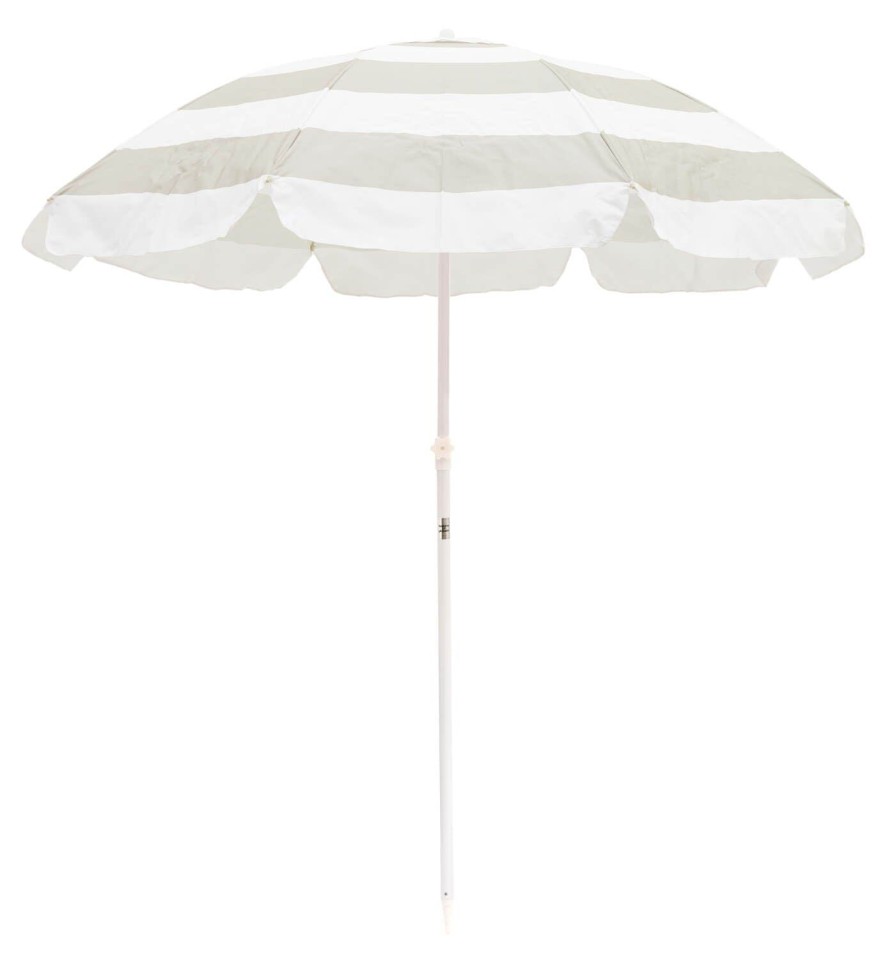 Business & Pleasure Co The Family Beach Umbrella - Sage Capri Stripe Best