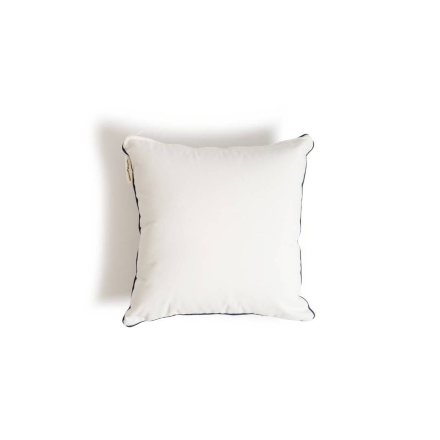 Business & Pleasure Co The Small Square Throw Pillow - Rivie White Hot